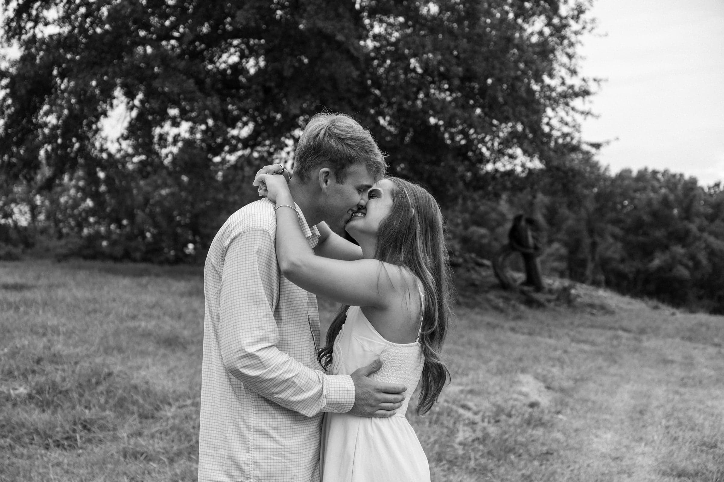 Garrett & Allie in a Chesnee backyard